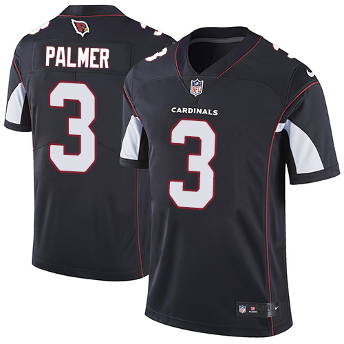 Nike Cardinals #3 Carson Palmer Black Alternate Men's Stitched NFL Vapor Untouchable Limited Jersey - Click Image to Close